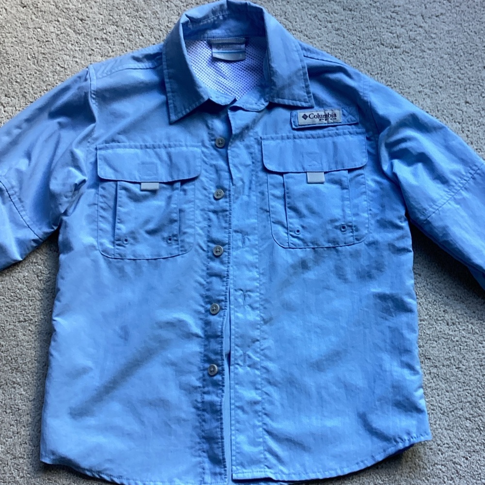 Columbia Light Blue Hiking Shirt